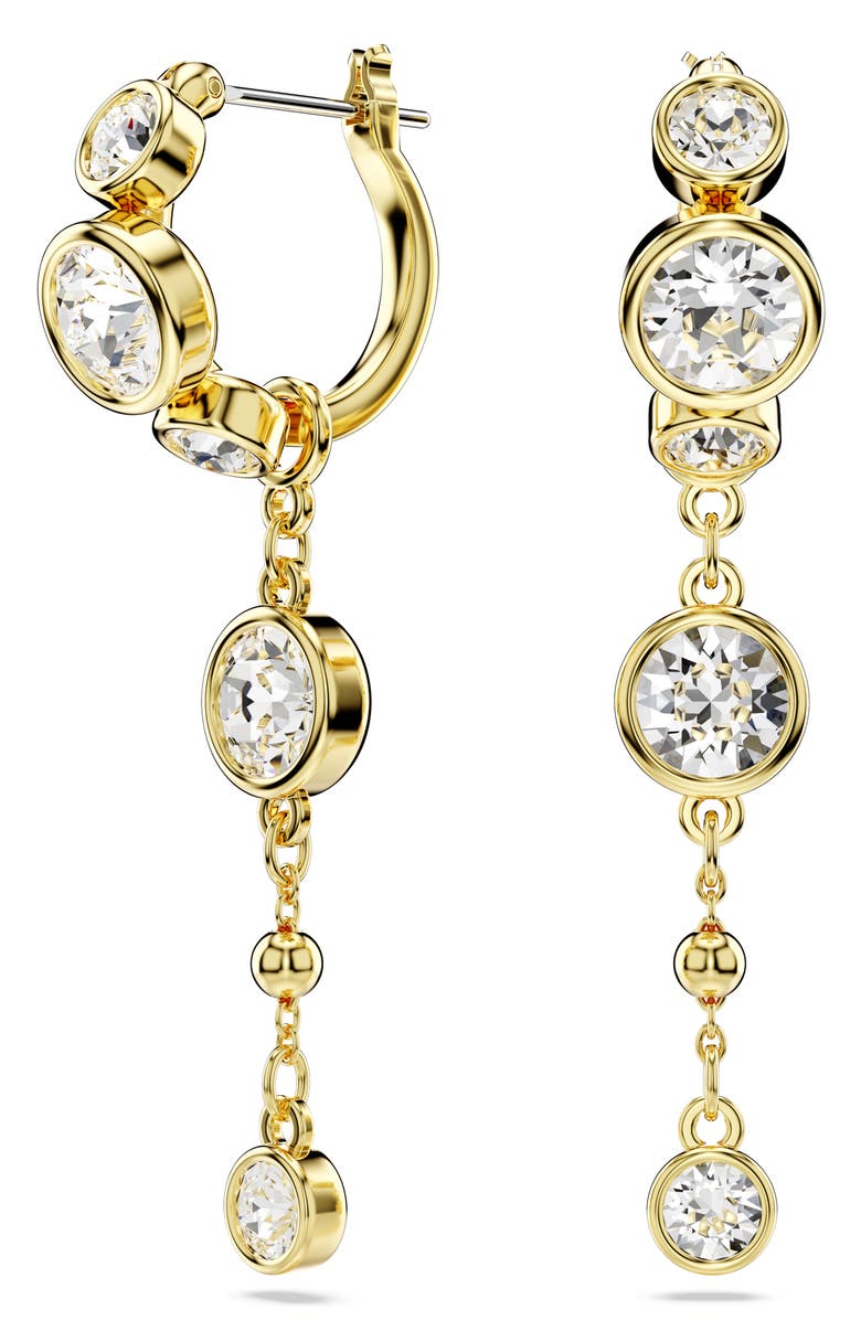 Swarovski Imber Crystal Drop Earrings, Main, color, Gold