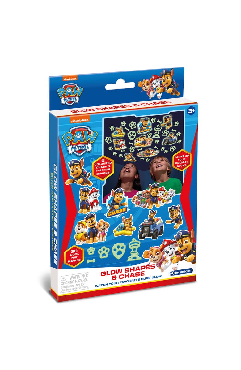Brainstorm Paw Patrol Glow Shapes & Chase ECO, Main, color, Multicolored