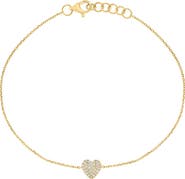 EFFY Pavé Diamond Heart Bracelet