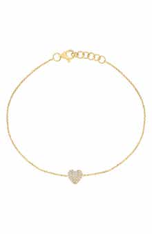 EFFY Pavé Diamond Heart Bracelet