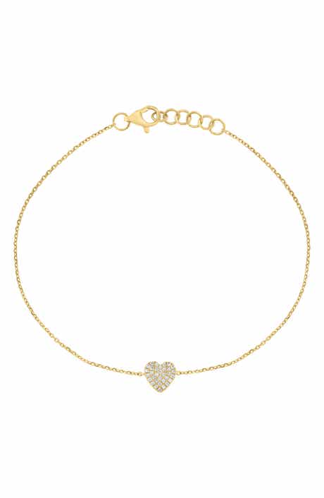 EFFY Pavé Diamond Heart Bracelet