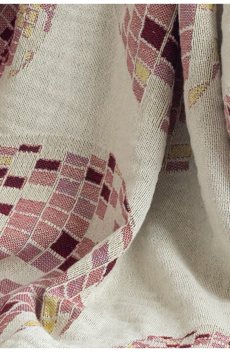 Deny Designs Lindsay Kay Disco Balls Fringe Throw Blanket, Alternate, color, Beige