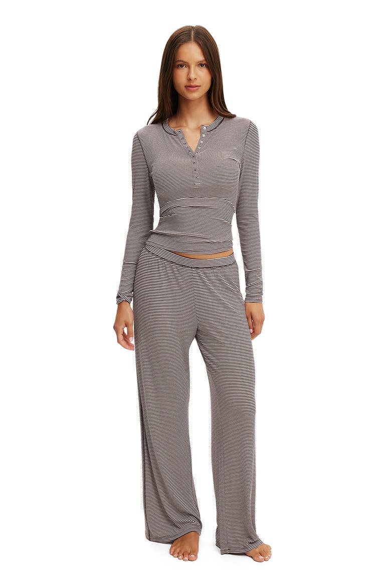 Women's Airy Soft Wide Leg Pant, Alternate, color, Pink Kiss Chocolate Plum