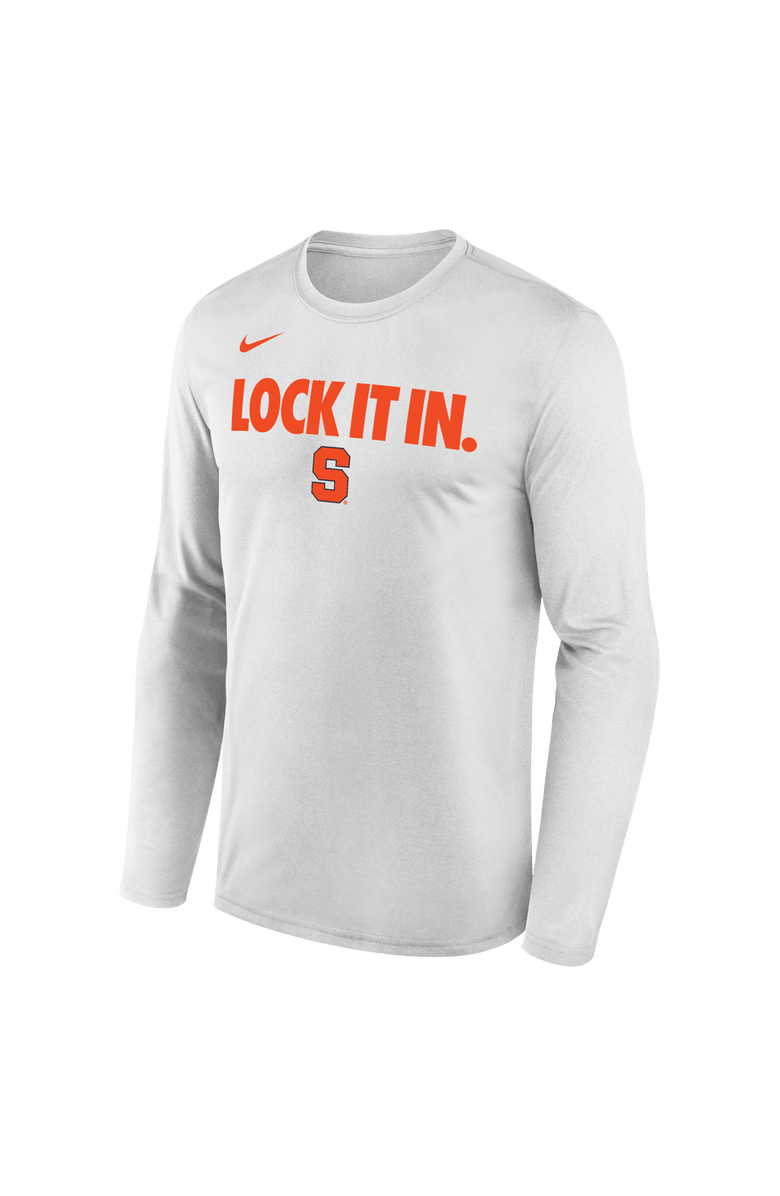 Nike Men's Nike  White Syracuse Orange 2026 On-Court Bench Long Sleeve T-Shirt, Alternate, color, White