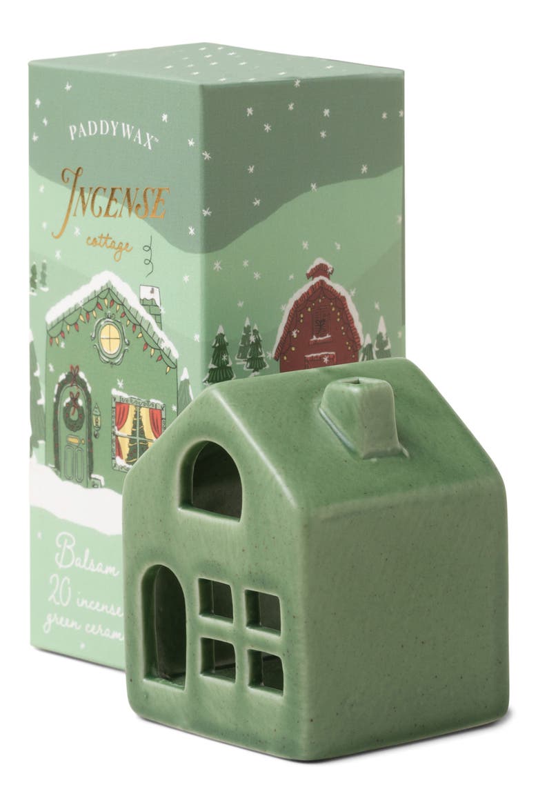 Balsam Incense Ceramic Cottage, Main, color, BALSAM / FIR