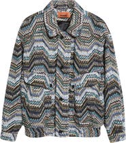 Missoni Metallic Zigzag Sequin Field Jacket