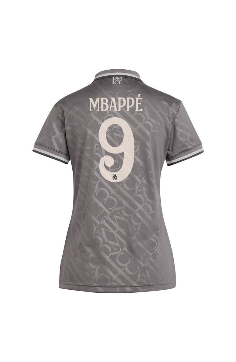 adidas Originals Women's adidas Originals Kylian Mbappé Charcoal Real Madrid 2024/25 Third Replica Player Jersey, Alternate, color, 