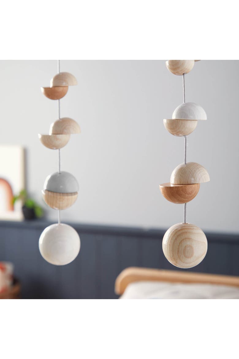 Wooden Mobile Dots, Alternate, color, Multi