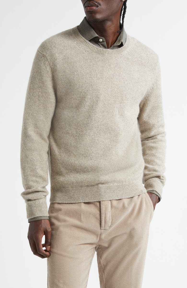 Massimo Alba Ares Crewneck Sweater, Main, color, Light Grey