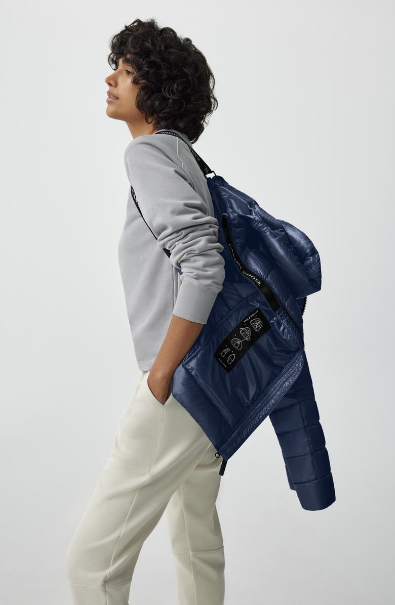 Canada Goose Cypress Packable Hooded 750-Fill-Power Down Puffer Jacket, Alternate, color, Atlantic Nvy-Bleu Mar Atlan