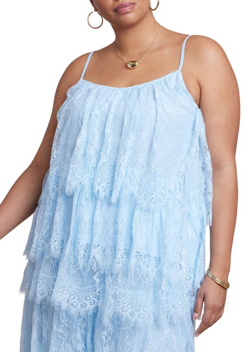 Asym Lace Babydoll Top (Plus)