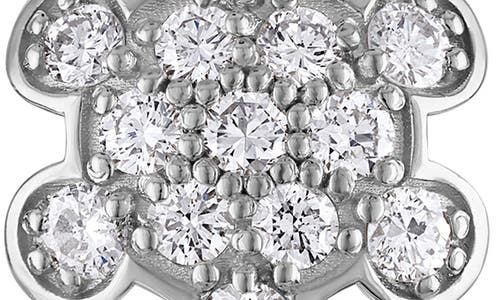 Mindi Mond Turtle Back Diamond Pavé Stud Earrings In 18k White Gold