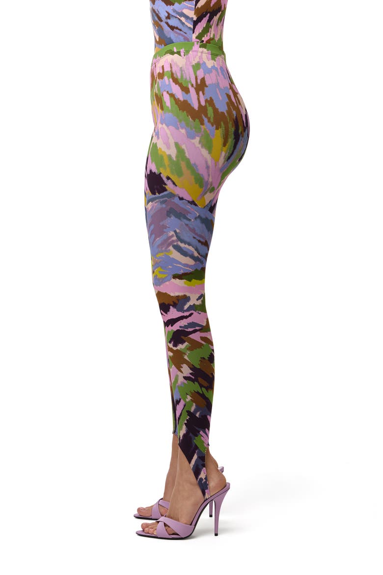 Brush Storm Print Stirrup Leggings, Alternate, color, BRUSH STORM