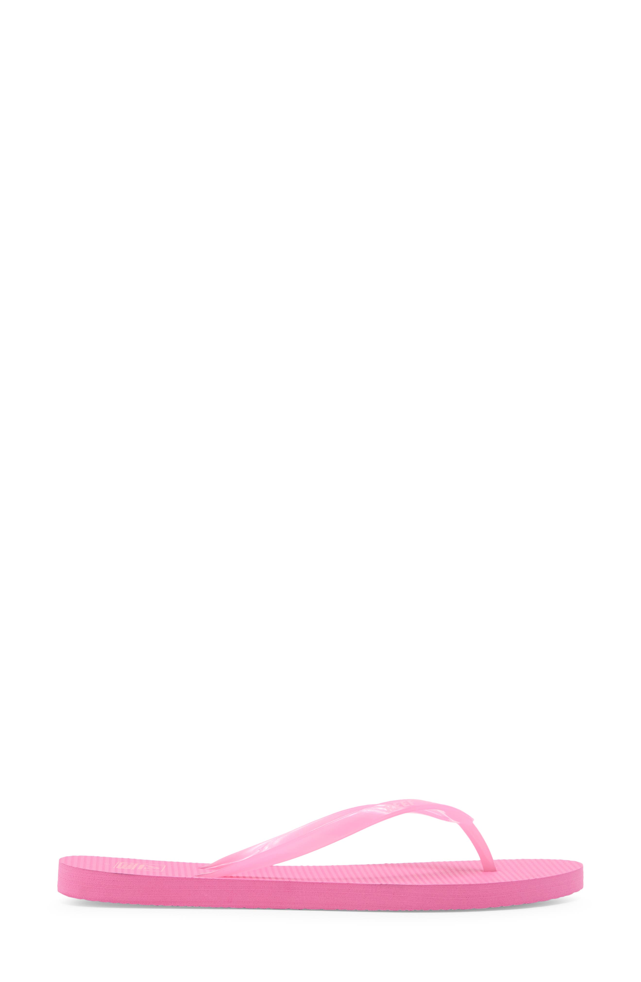 Seaside Jelly Flip Flop, Alternate, color, BRIGHT PINK