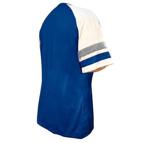 Profile Royal Los Angeles Dodgers Arched Notch Neck T-shirt