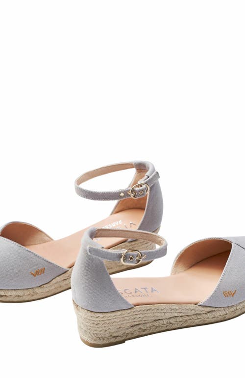 Viscata Formiga Limited Edition Canvas Espadrille Wedges In Gray