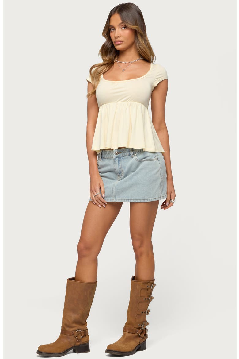 Kingsley Babydoll Top, Alternate, color, LIGHT-YELLOW
