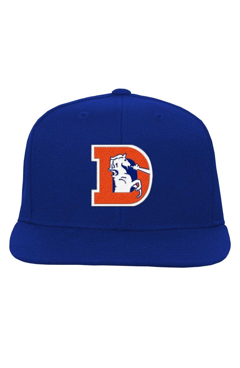 Mitchell & Ness Youth Mitchell & Ness Royal Denver Broncos Gridiron Classics Ground Snapback Hat, Alternate, color, 