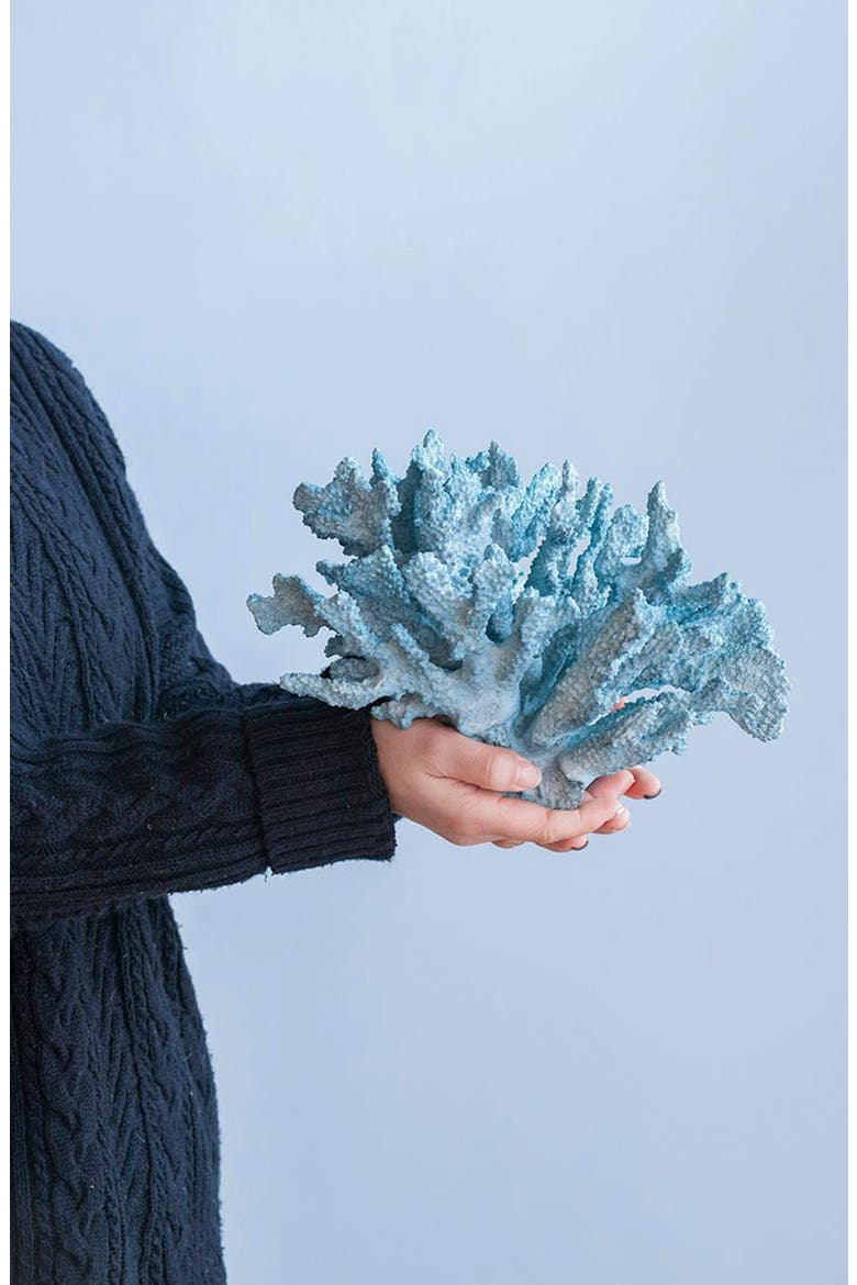 Faux Coral Accent Decor, Alternate, color, LIGHT BLUE