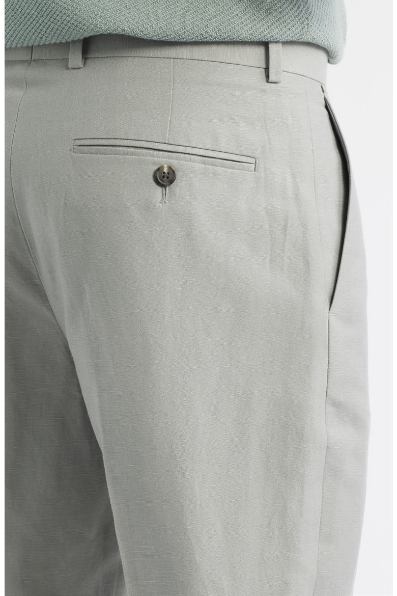 Linen Blend Pants, Alternate, color, GREEN CHAPARRAL