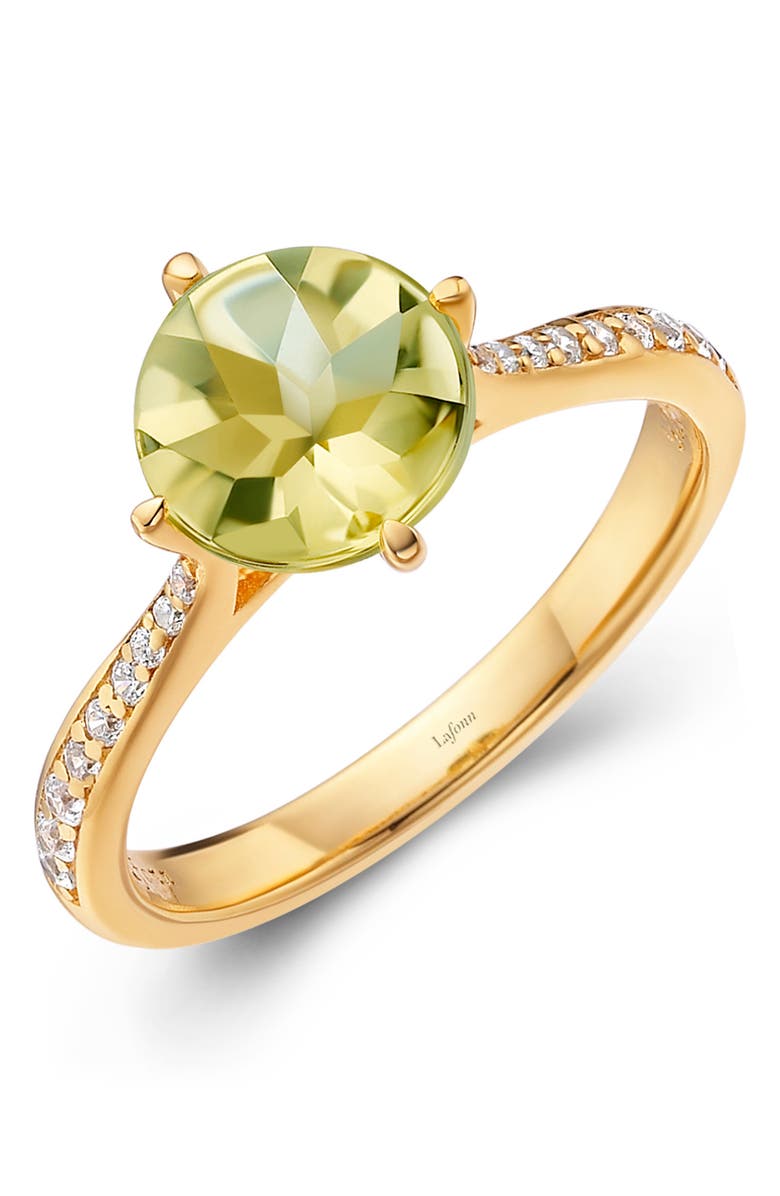 Lafonn Aria Round Stone Ring, Main, color, 