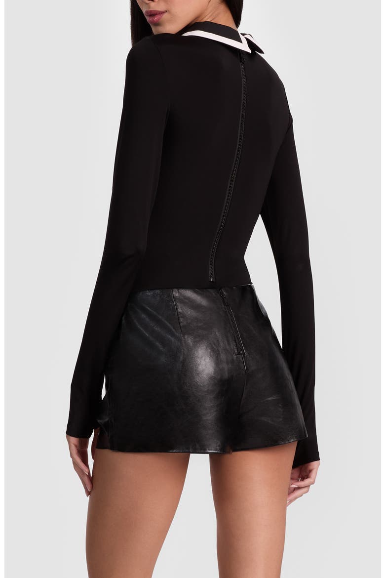 Keenan Polo Bodysuit, Alternate, color, BLACK