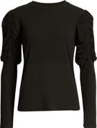 English Factory Ruched Long Sleeve Top