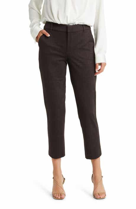 Wit & Wisdom 'Ab'Solution Houndstooth High Waist Ankle Straight Leg Pants