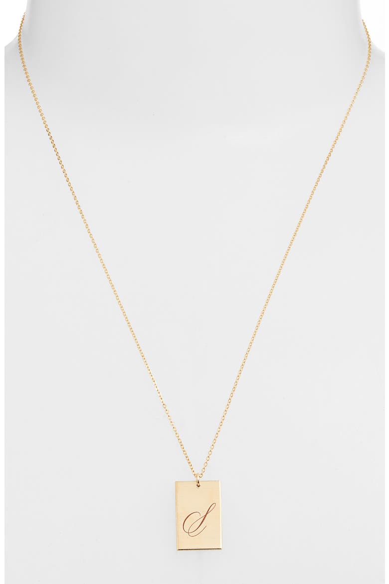 Stella Initial Pendant Necklace, Alternate, color, GOLD / S