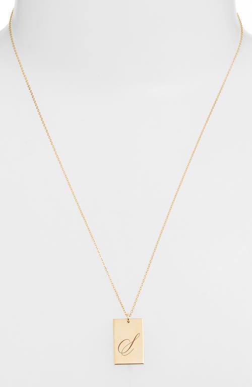 Set & Stones Stella Initial Pendant Necklace In Gold/s