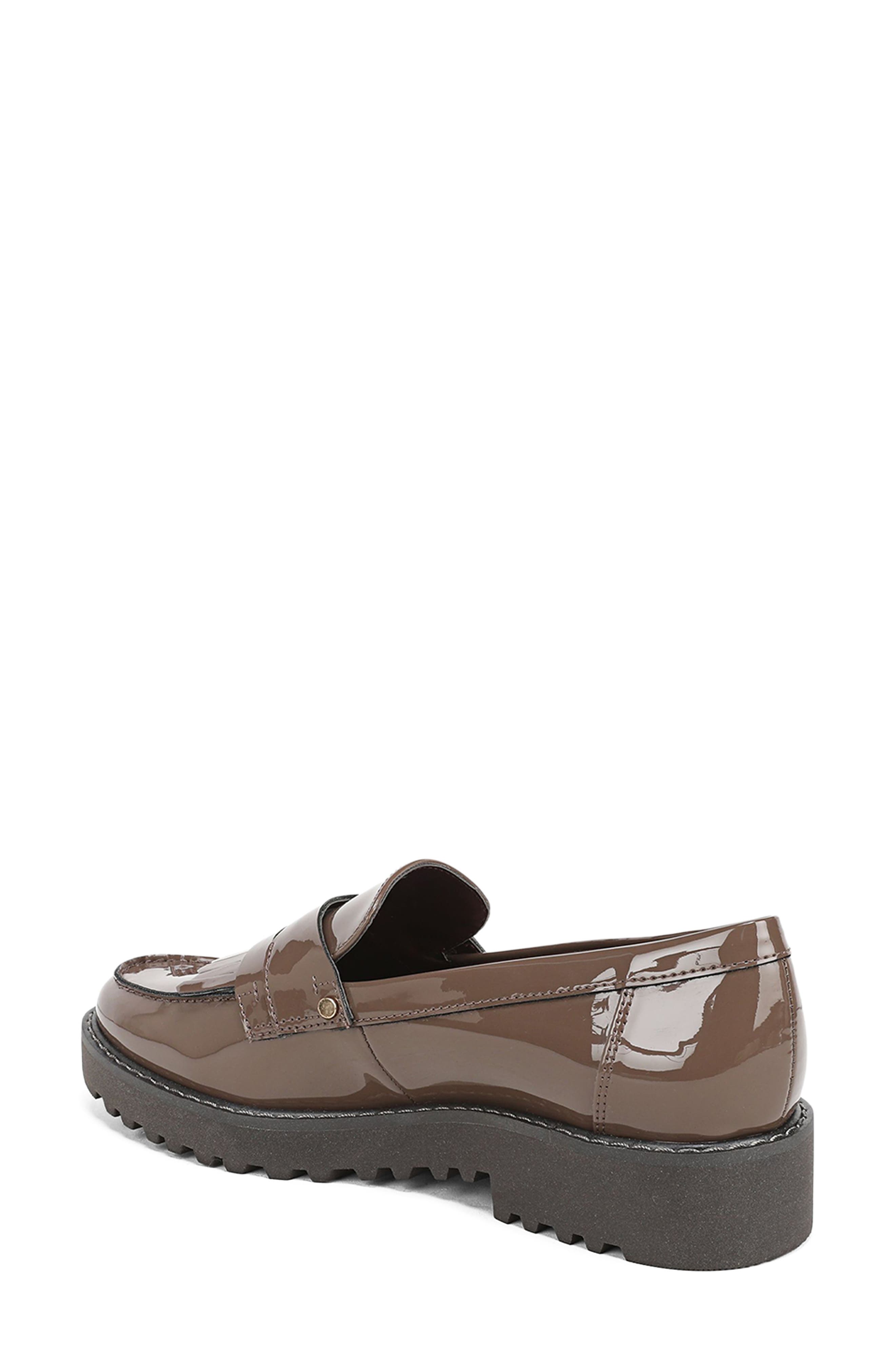 Calissa Faux Leather Loafer, Alternate, color, BROWN