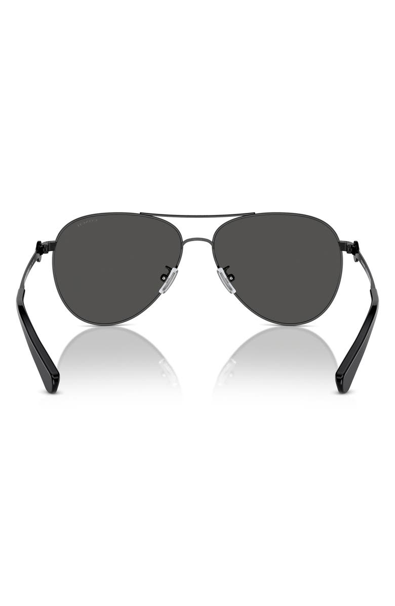 COACH 58mm Aviator Sunglasses, Alternate, color, 