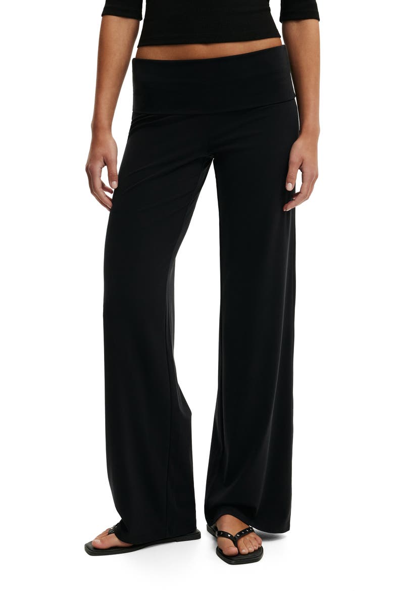 Women's Honey Fold Over Pant, Alternate, color, Black