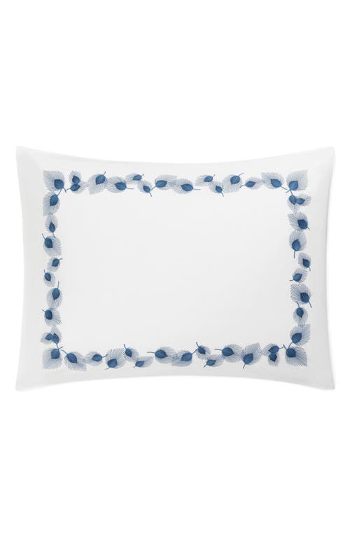 Matouk Feather Embroidered Pillow Sham