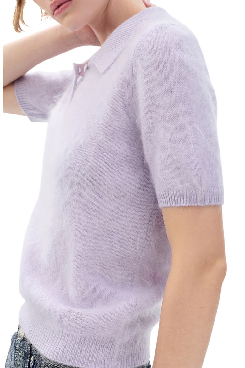Jada Brushed Cashmere Polo Sweater, Alternate, color, LVNDR