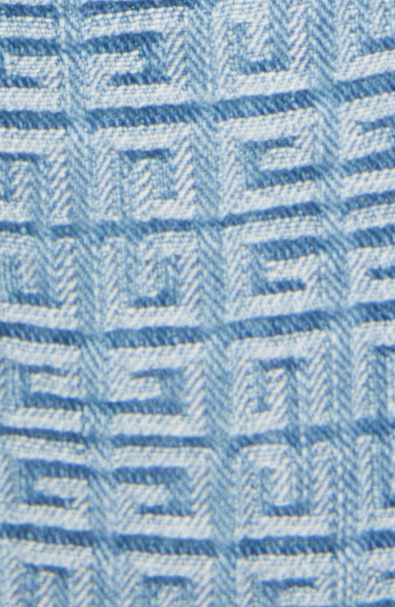 Givenchy 4G Jacquard Denim Shorts, Alternate, color, 