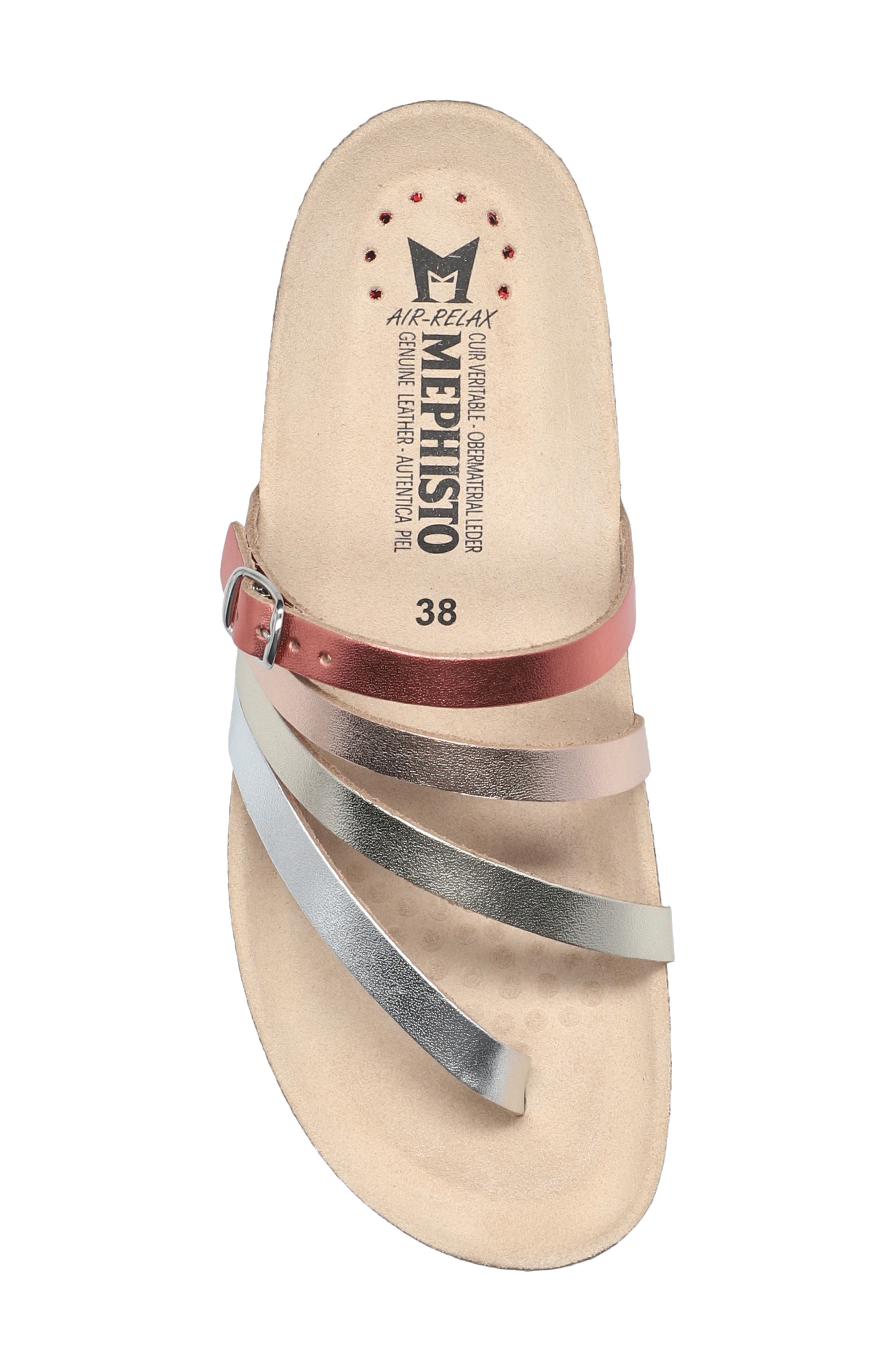 Natty Slide Sandal, Alternate, color, SILVER VEGA