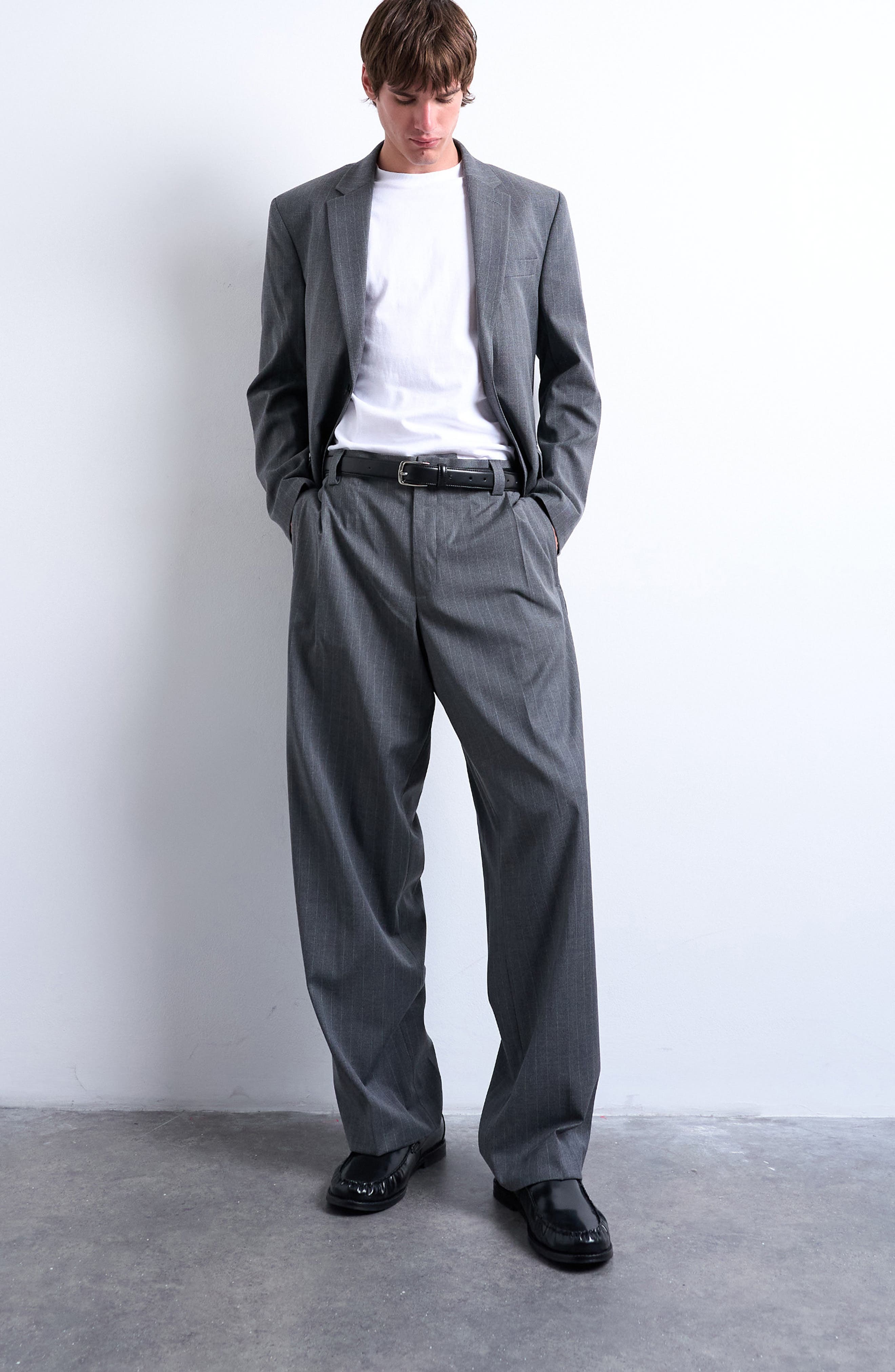 Straight Leg Suit Pants