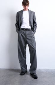 Topman Straight Leg Suit Pants