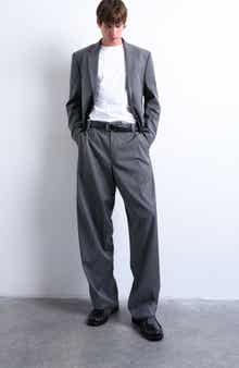 Straight Leg Suit Pants