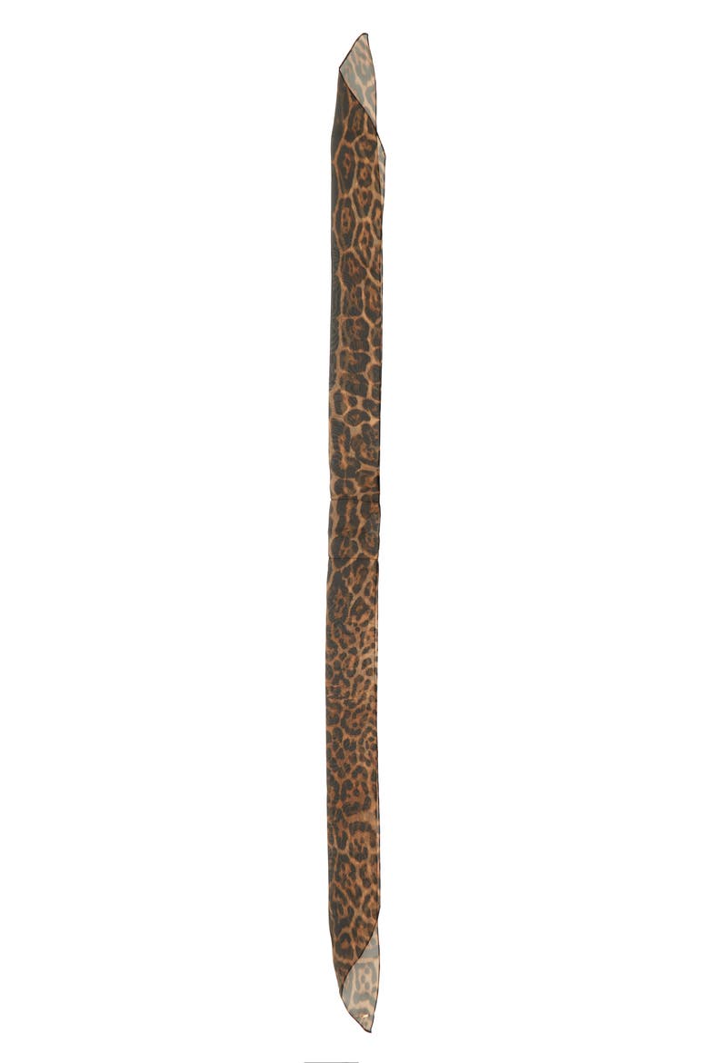 Grand Lavalliere Silk Scarf, Main, color, LEOPARD