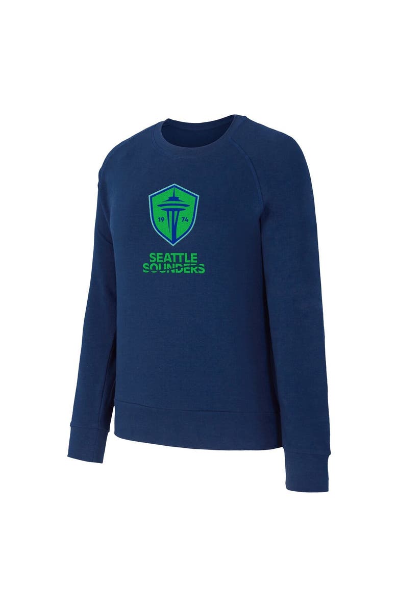 CONCEPTS SPORT Women's Concepts Sport Blue Seattle Sounders FC Elevation Tri-Blend Long Sleeve Sweatshirt, Alternate, color, Blue