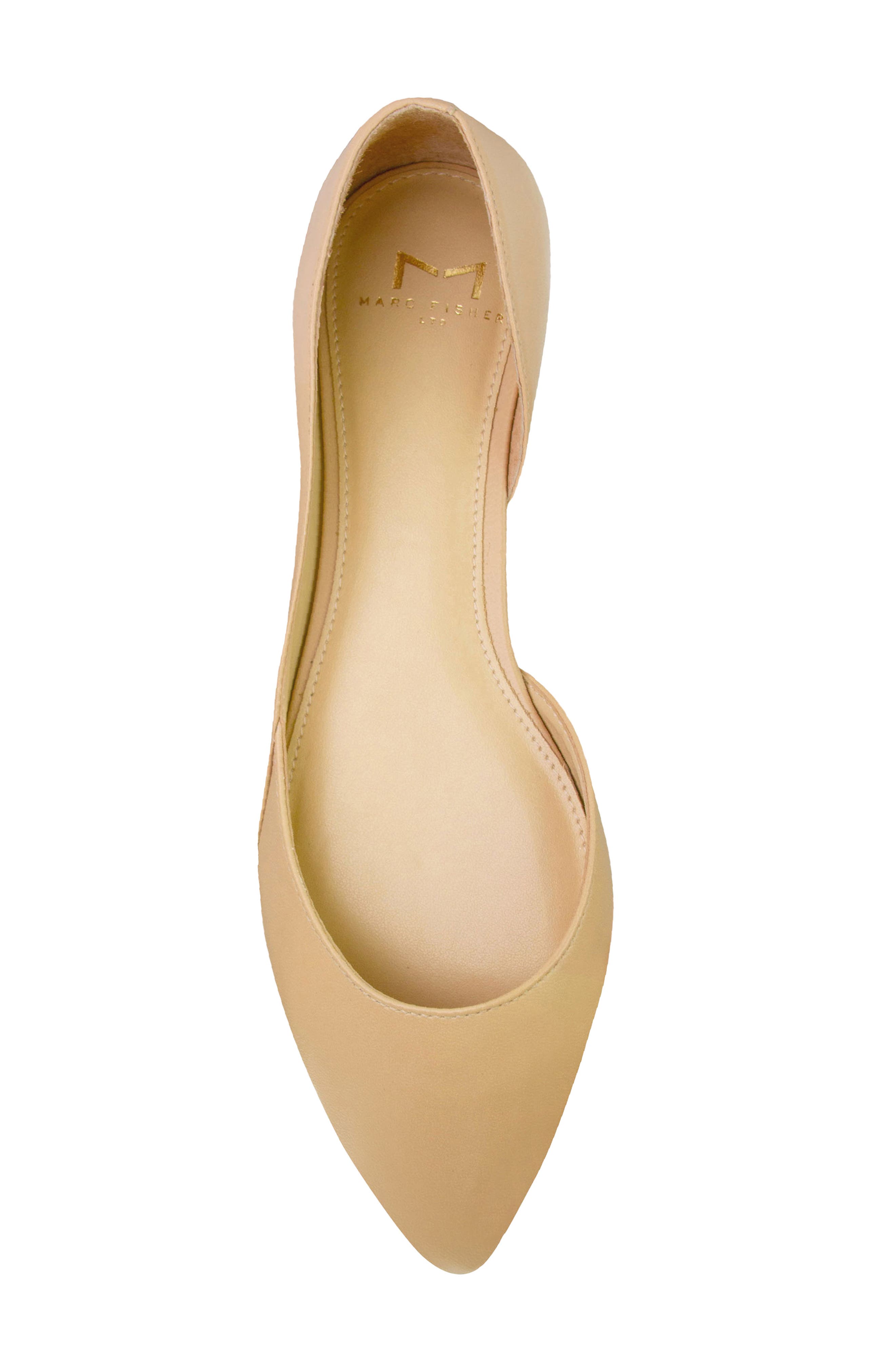 'Sunny' Half d'Orsay Flat, Alternate, color, LIGHT NATURAL