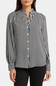 NYDJ Ruffle Neck Blouse