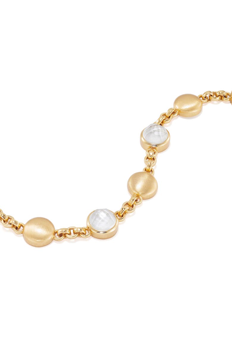 Dean Davidson Galleria Station Bracelet, Alternate, color, Iridescent Pearl/ Gold