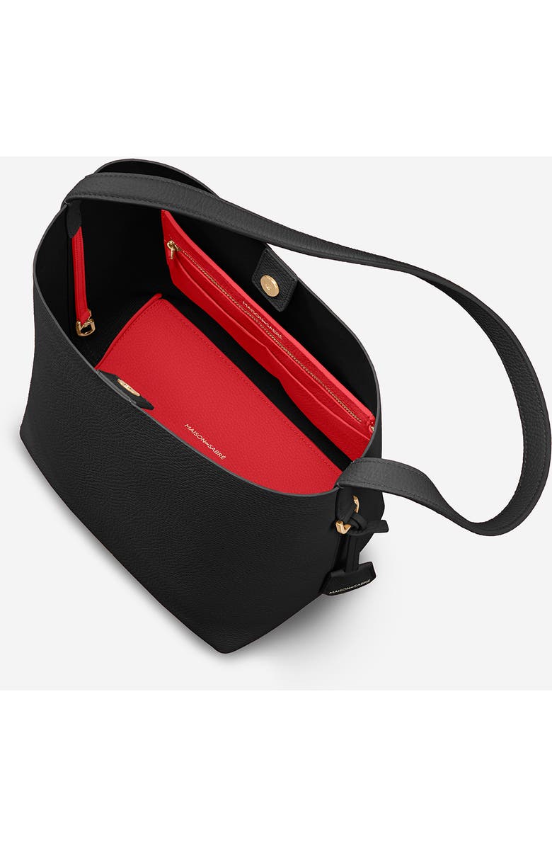 MAISON de SABRÉ The Bucket Soft Tote, Alternate, color, Rouge Noir