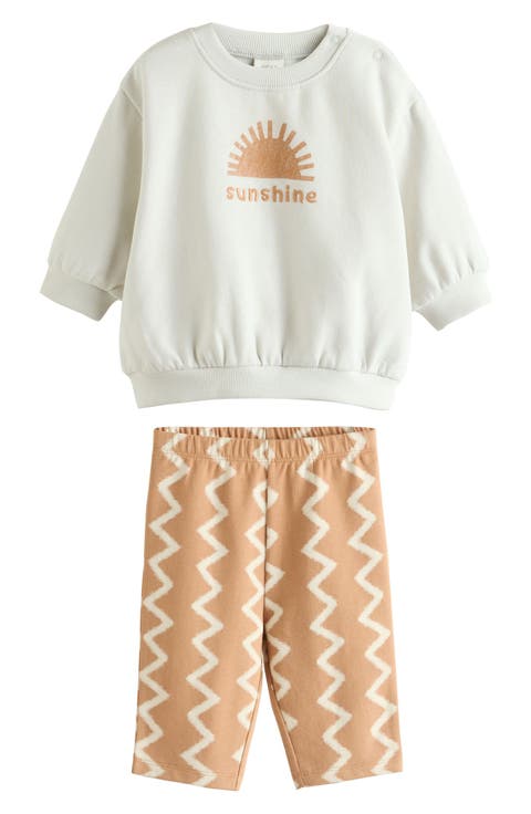 Sunshine Sweatshirt & Print Pants Set (Baby)