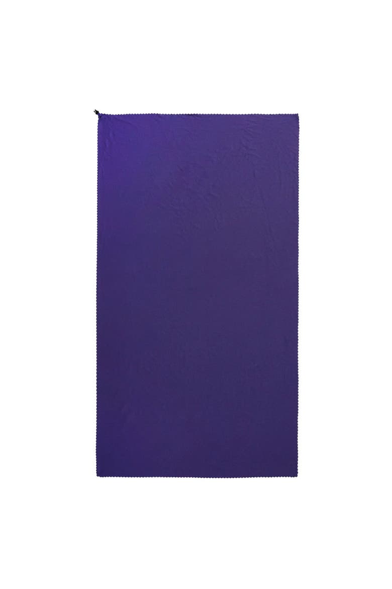 Plain Clip Travel Towel, Main, color, Purple