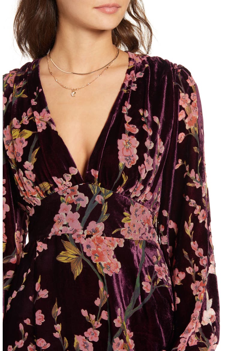 Time After Time Long Sleeve Minidress, Alternate, color, MULTI