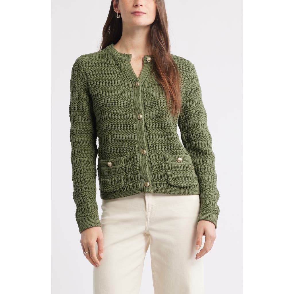 Caslonr Caslon(r) Textured Sweater Jacket